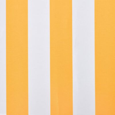 vidaXL Awning Top Sunshade Canvas Orange & White 196.9"x118.1"