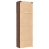 vidaXL Highboard Brown Oak 31.5"x16.7"x98" Engineered Wood