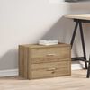 vidaXL Cabinet Artisan Oak Engineered Wood 23.6x12.2x15.7 in Stackable