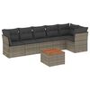 vidaXL Garden Sofa Set Grey
