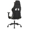 vidaXL Gaming Chair Black and Gold Faux Leather, Metal, Plywood Large