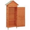vidaXL Patio Storage Cabinet Brown 16.7"x25.2"x74.8"