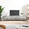 vidaXL TV Cabinet Grey Sonoma Engineered Wood, Iron Large TV Cabinet