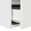 vidaXL Wall-mounted Bedside Cabinet White Engineered wood Small
