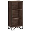 vidaXL Bookcase Brown oak Engineered wood, metal Medium Bookcase