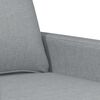 vidaXL 3-seater Sofa Light grey Fabric (100% polyester), metal, textilene