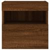 vidaXL TV Wall Cabinet Set of 2 Brown Oak Engineered wood