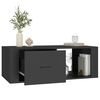 vidaXL Coffee Table Black Engineered wood 39.4 in x 19.9 in x 13.8 in