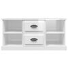 vidaXL TV Cabinet High gloss white Engineered wood Medium TV Cabinet