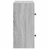 vidaXL Bookcase Grey Sonoma Engineered wood Small Bookcase Rectangular