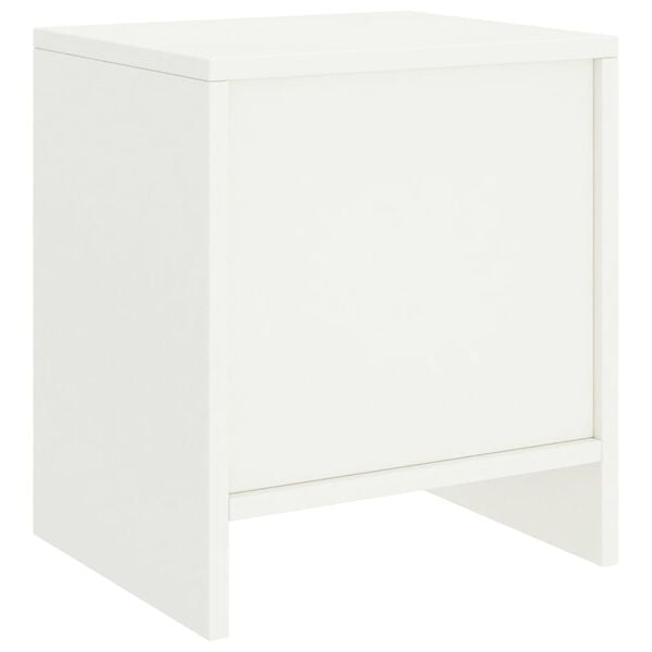 vidaXL Bedside Cabinet White Solid Pine Wood Standard Bedside Cabinet