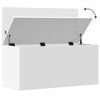 vidaXL Storage Box White Engineered Wood Medium Storage Box
