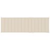 vidaXL Sun Lounger Natural Wood, Cream
