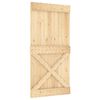 vidaXL Door NARVIK 39.4"x82.7" Solid Wood Pine