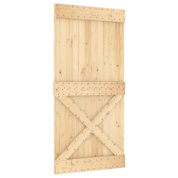 vidaXL Door NARVIK 39.4"x82.7" Solid Wood Pine