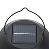 vidaXL Solar Outdoor Wall Lantern Set of 4 Black and transparent