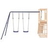 vidaXL Outdoor Playset Natural Pine, Blue