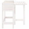 vidaXL Garden Planter White Solid Pine Wood Medium Foldable