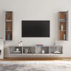 vidaXL TV Cabinet Set Set of 4 Grey Sonoma Engineered wood Medium