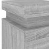 vidaXL Bedside Cabinet Set of 2 Grey Sonoma Engineered wood Medium