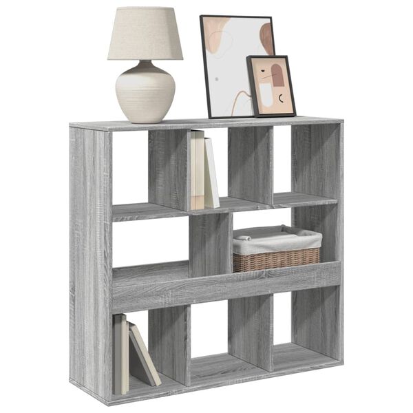 vidaXL Room Divider Grey Sonoma Engineered Wood Medium Room Divider