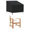 vidaXL Garden Chair Cover Set of 2 Black