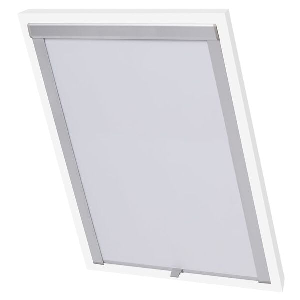 vidaXL Blind White Polyester with Aluminum coating Fits Velux MK06