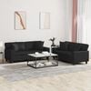 vidaXL Sofa Set Black