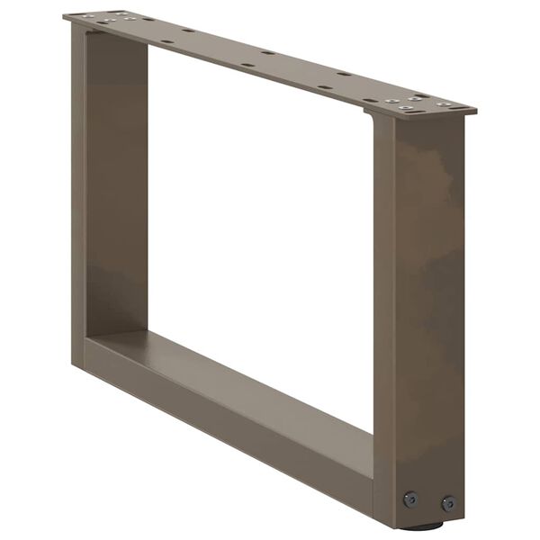 vidaXL Coffee Table Leg Set of 2 Natural steel Powder-coated steel Large