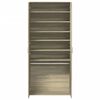 vidaXL Shoe Cabinet Sonoma Oak Engineered Wood Large Shoe Cabinet