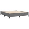 vidaXL Bed Frame Light gray 70.9" x 78.7" Corduroy fabric