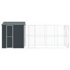 vidaXL Bird Cage Anthracite 244.49 x 81.89 x 97.24 in Galvanised Steel
