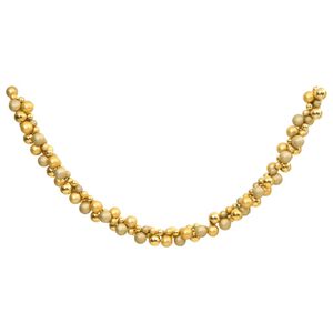 vidaXL Christmas Balls Garland Gold Polystyrene 68.9 in long