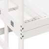 vidaXL Garden Sofa Bench White Solid Pine Wood Double Extendable