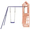vidaXL Outdoor Playset Natural Wood, Blue Solid Douglas Fir wood