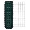 vidaXL Euro Fence Steel 32.8x5.6' Green