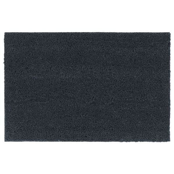vidaXL Door Mat Set of 2 Dark grey Coir, PVC 23.6 x 15.7 in Non-slip