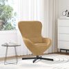 vidaXL Egg Chair Brown 24.80 x 28.74 x 35.43 in Velvet