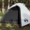 vidaXL Camping Tent Dome 3-Person White Blackout Fabric Waterproof