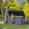 Keter Outdoor Storage Box Gray Polypropylene Large Storage