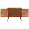 vidaXL Sideboard Natural wood with brown and golden streaks Solid mango wood