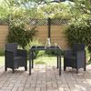 vidaXL Garden Chair 2 pcs Anthracite 53 x 49 x 85 cm PP