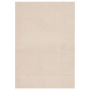 vidaXL Rug Beige 100% Polyester 63.0 x 90.6 in Portable Rug