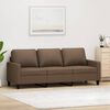 vidaXL 3-seater Sofa Brown 100% polyester, metal, textilene 70.9 in
