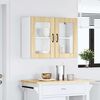 vidaXL Kitchen Wall Cabinet Sonoma Oak Engineered wood and glass 40