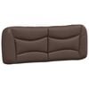 vidaXL Bed Frame Brown Faux leather (75% PVC, 5% cotton, 20% polyester)