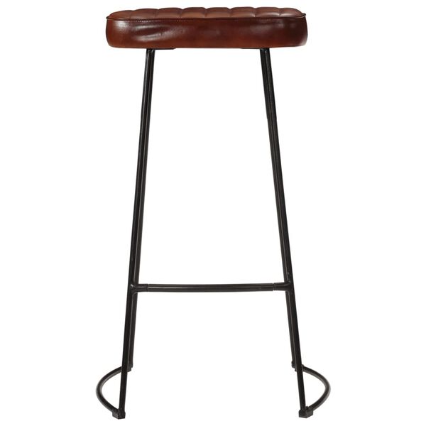 vidaXL Bar Set Natural wood Solid mango wood, Powder-coated iron Footrest