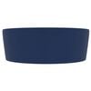 vidaXL Luxury Wash Basin with Overflow Matt Dark Blue 14.2x5.1" Ceramic