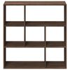 vidaXL Room Divider Bookcase Brown Oak Engineered Wood Medium