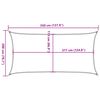 vidaXL Sun Shade Sail Sand 11.5x6.6' 100% Polyester Oxford
